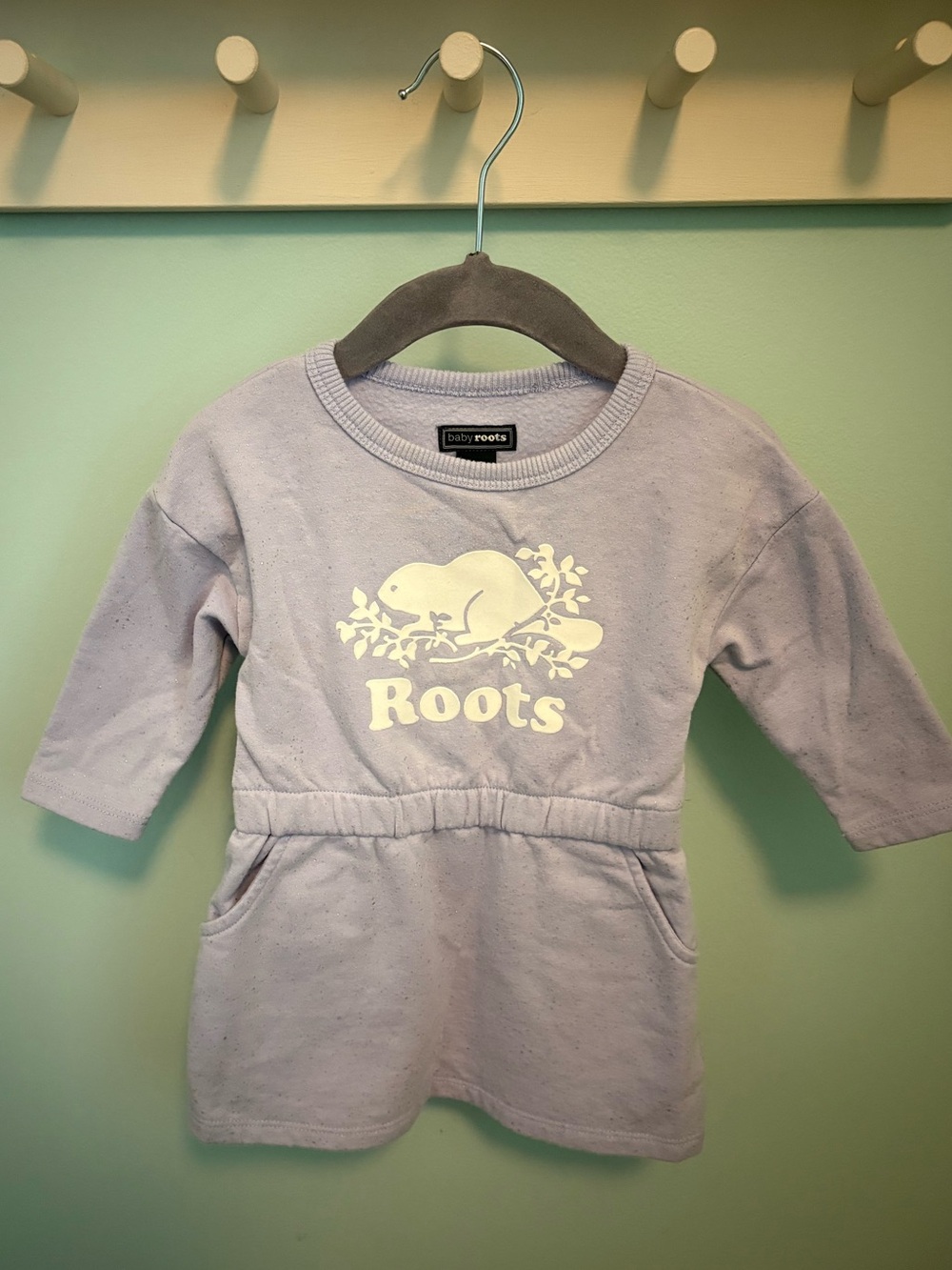 Roots Baby Roots Lavender Logo Dress